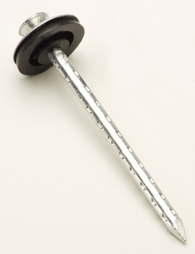 [DT212M] CLAVO TECHO CHAPA MOLETEADO C/ARANDELAS 2 1/2" (x 100)