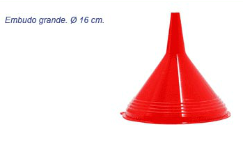[CANE16] EMBUDO PLASTICO 16 cm.