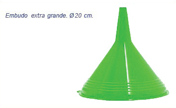 [CANE20] EMBUDO PLASTICO 20 cm.