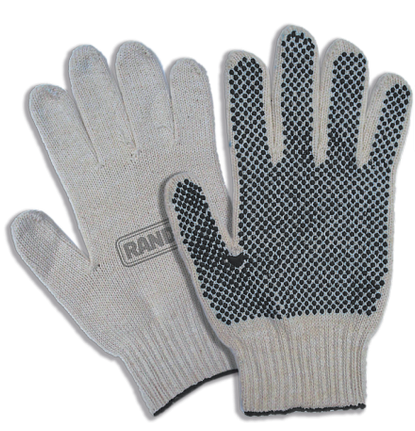 [VARGAMB] GUANTE ALGODON MOT. BLANCO 3 Cabos (x 12)