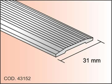 [RAKPUD] PERFIL ALFOMBRA UNION DORADO MATE RAKETA
