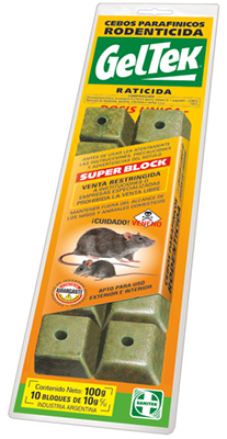 [GELRB] RODENTICIDA BLISTER 10 BLOQUES DE 10 grs.