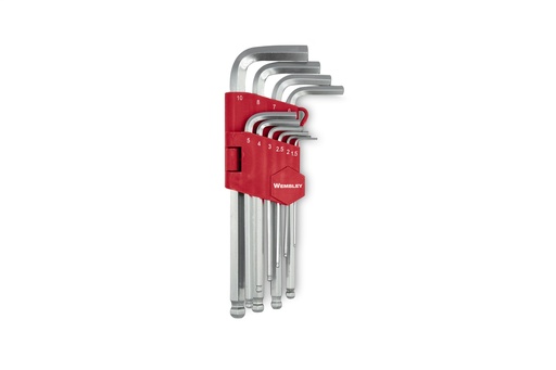 [WEMLACMJ] LLAVE ALLEN 10 pz. CARDANICA mm. WEMBLEY® (2502)