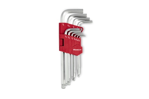 [WEMLACPJ] LLAVE ALLEN 10 pz. CARDANICA pul. WEMBLEY® (2880)