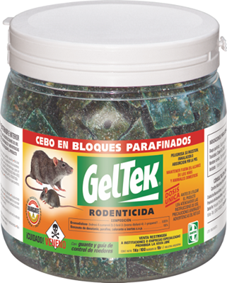 [GELRB1] RODENTICIDA BLOQUE  DE 1 Kg.B GELTEK