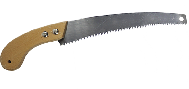 [CHISPC] SERRUCHO PODAR CURVO 10" MANGO MANDERA